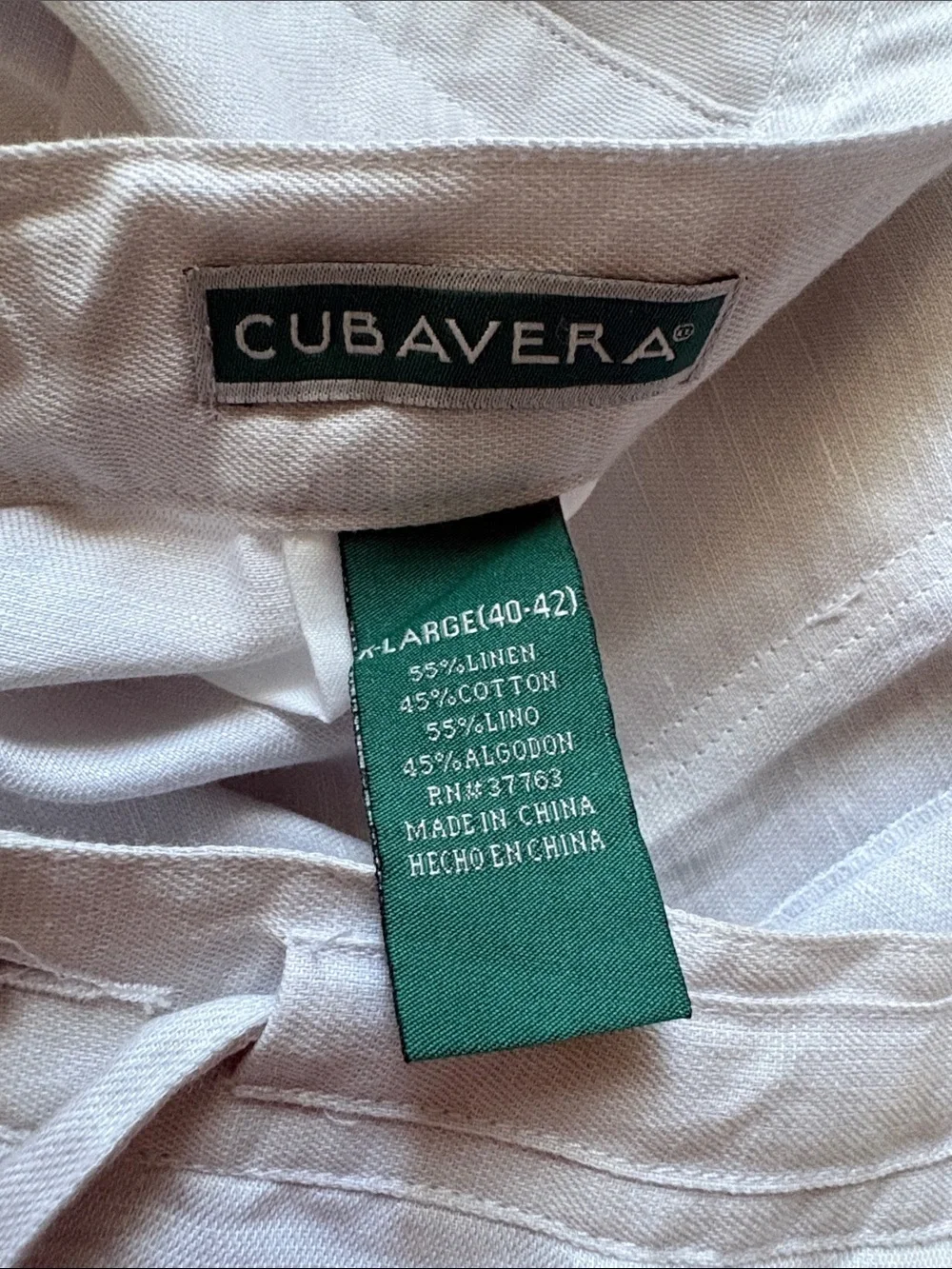 CUBAVERA cotton linen pants